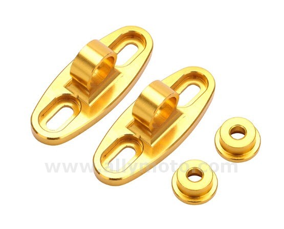 88 5 Color Cnc Pro Golden Aluminum Mirrors Holder Adapters Fairing Universal Mirror Mounts Assembly Ware Modifid@4